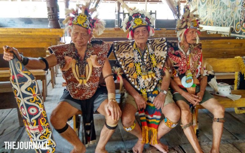 Tetua adat di Desa Budaya Pampang